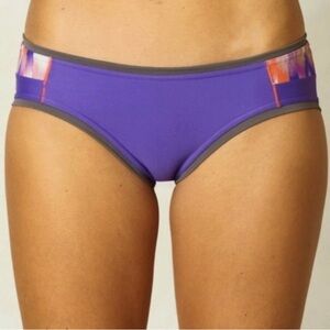 Prana Womens Size X-Large Milou Bottom Ultra Violet Ikat Swim Bikini Bottom NEW